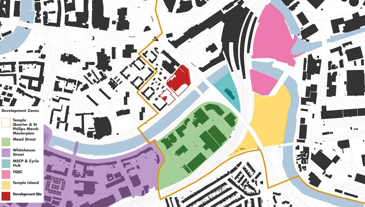 Bristol's Temple Quarter Enterprise Zones Map